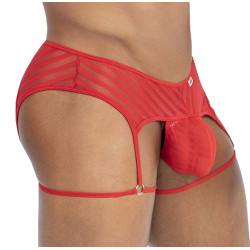 CandyMan String Porte-Jarretelles Hedion Rouge